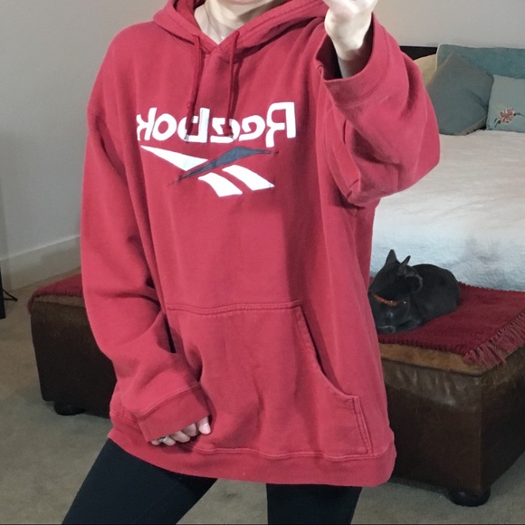 reebok red sweatshirt